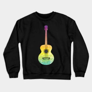 Acoustic Polygonal Guitar Crewneck Sweatshirt